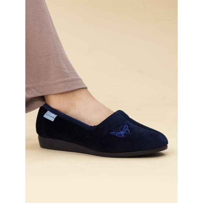 Lunar Butterfly Blue Slipper