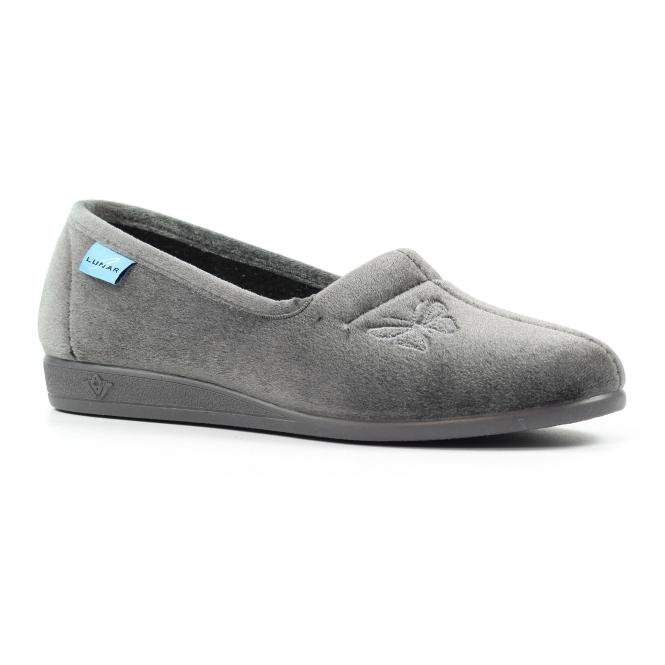 lunar Butterfly Grey Slipper