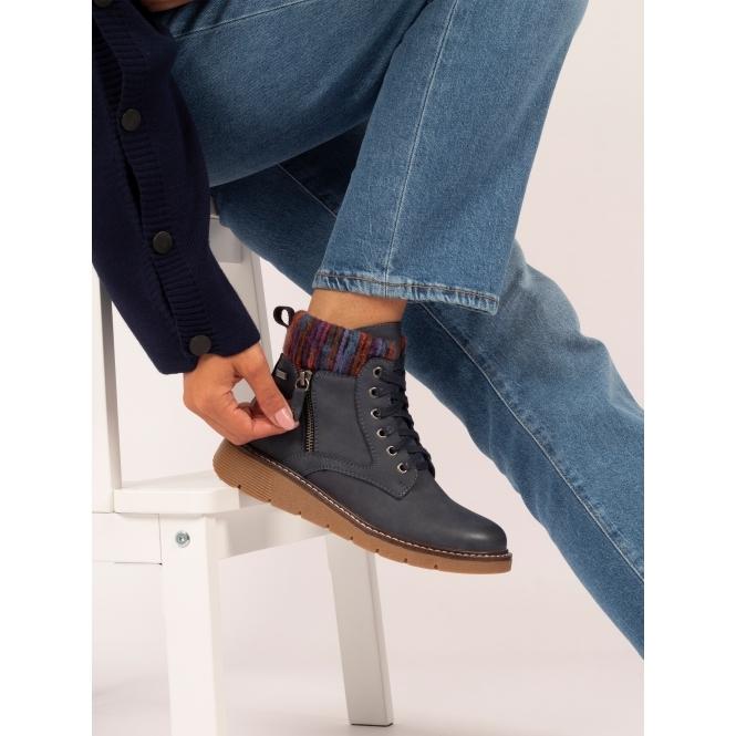 Lunar California Navy Wide Fit Boot