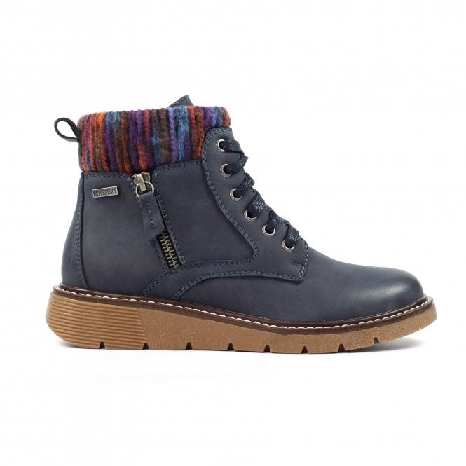 lunar California Navy Wide Fit Boot