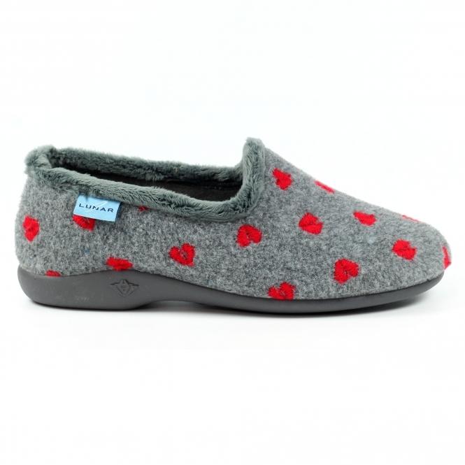 lunar Callisto Grey Full Slipper