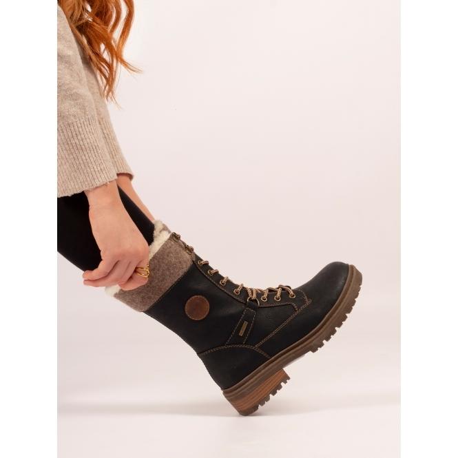 Lunar Cambridge Black Ice Grip Waterproof Boot