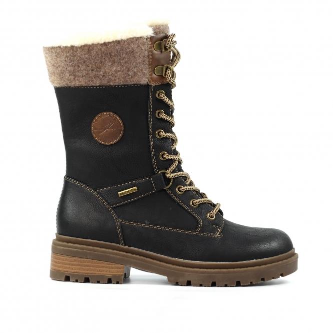 lunar Cambridge Black Ice Grip Waterproof Boot