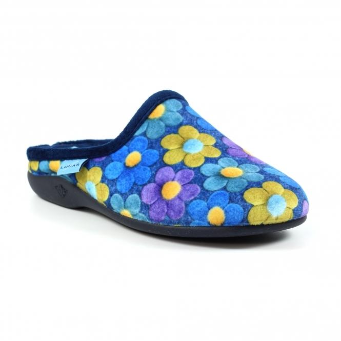 Lunar Cameo Blue Mule Slipper