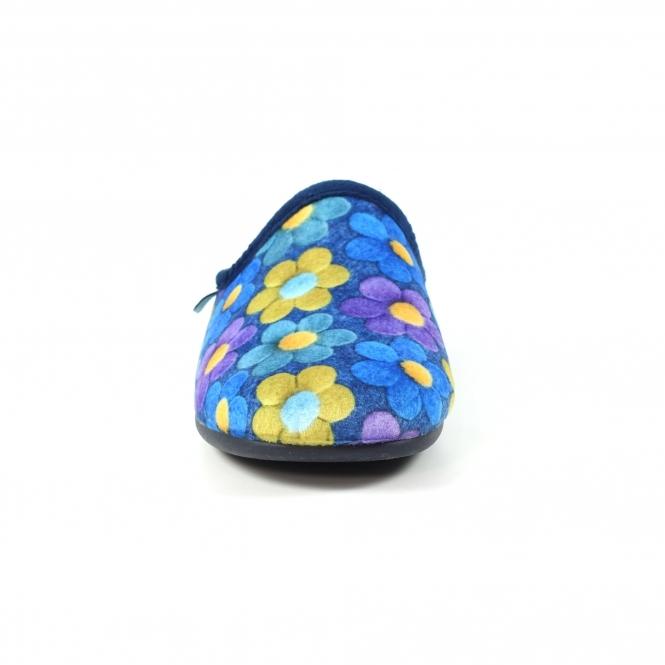 Lunar Cameo Blue Mule Slipper