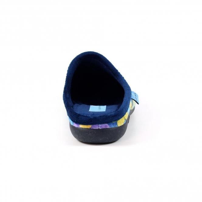 Lunar Cameo Blue Mule Slipper