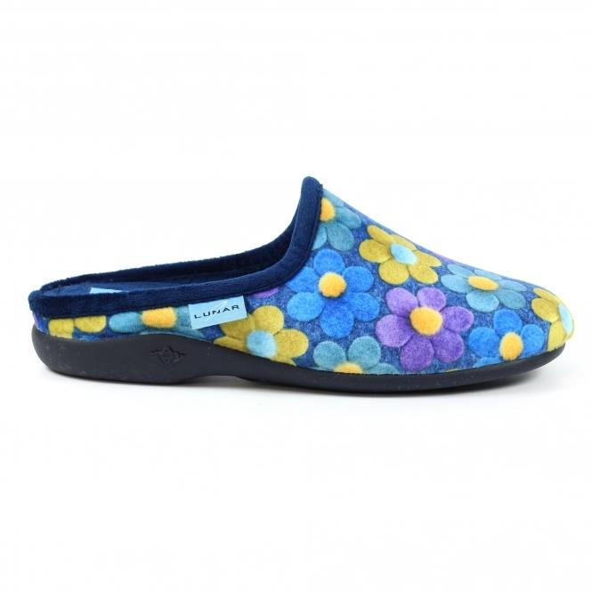 lunar Cameo Blue Mule Slipper