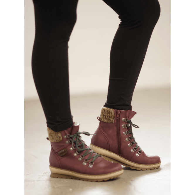 Lunar Candy Burgundy Waterproof Boot