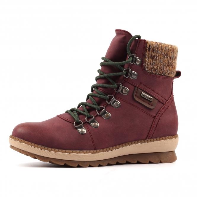 Lunar Candy Burgundy Waterproof Boot