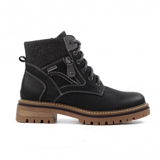lunar Caramel Black Waterproof Boot