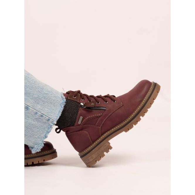 Lunar Caramel Burgundy Waterproof Boot