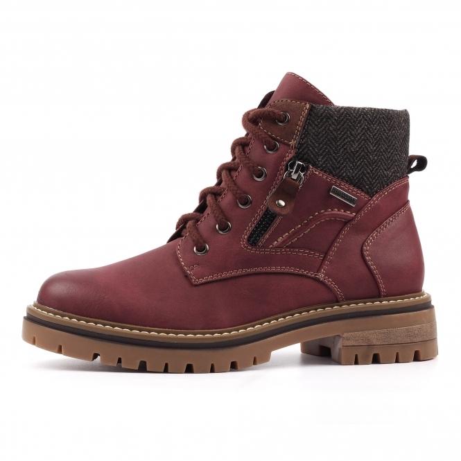 Lunar Caramel Burgundy Waterproof Boot