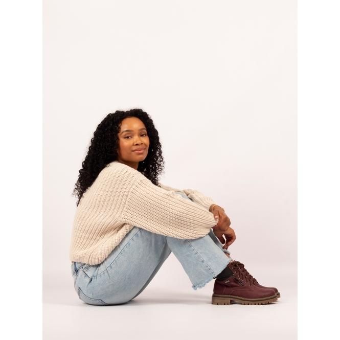 Lunar Caramel Burgundy Waterproof Boot