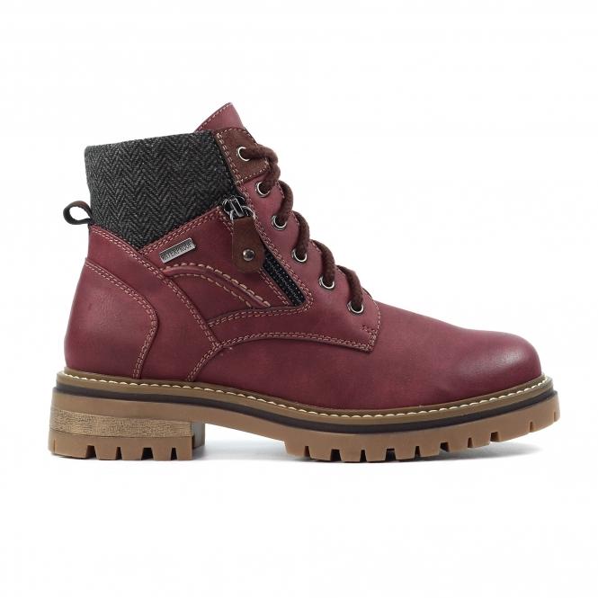 lunar Caramel Burgundy Waterproof Boot