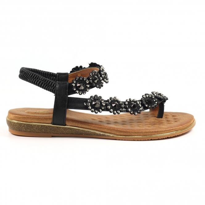 lunar Charlotte II Black Sandal