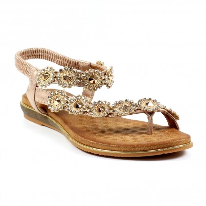 Lunar Charlotte II Rose Gold Sandal