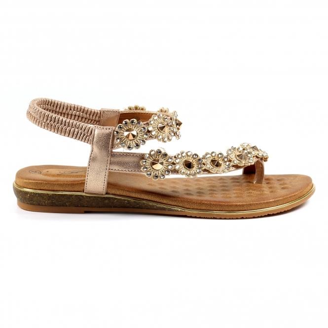 lunar Charlotte II Rose Gold Sandal