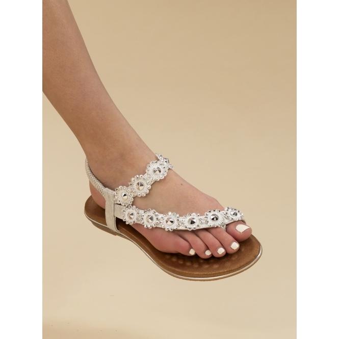 Lunar Charlotte II Silver Sandal