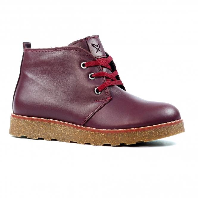 Lunar Claire III Burgundy Leather Boot