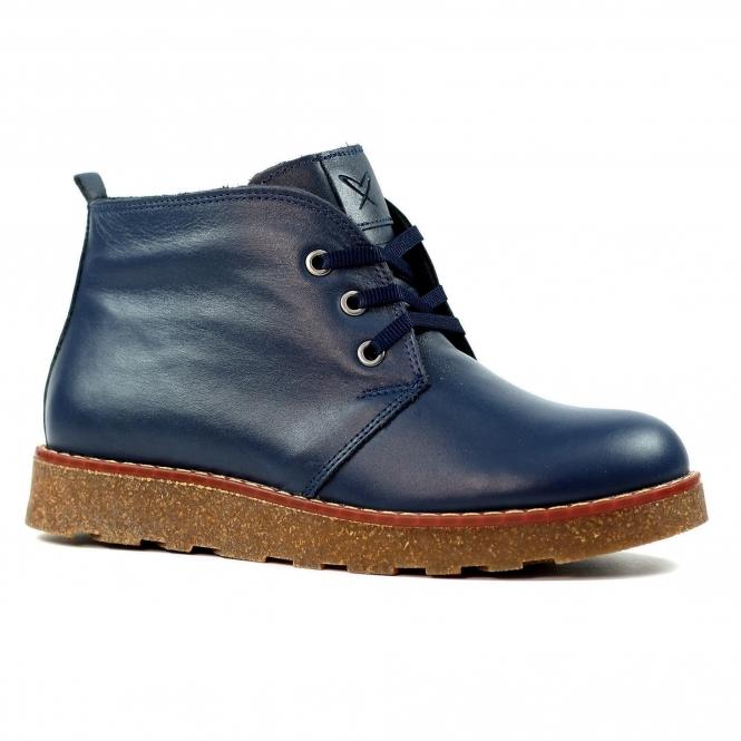 Lunar Claire III Navy Leather Boot