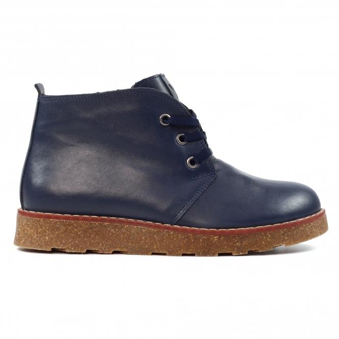 lunar Claire III Navy Leather Boot