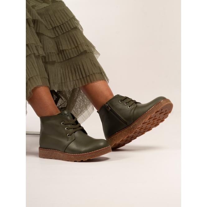 Lunar Claire III Olive Leather Boot