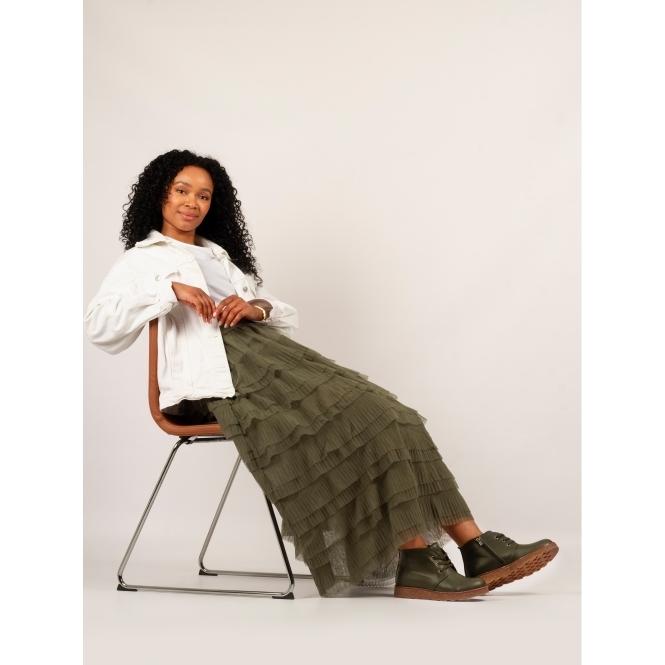 Lunar Claire III Olive Leather Boot