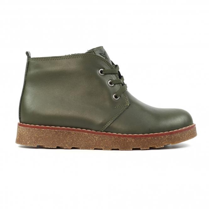 lunar Claire III Olive Leather Boot