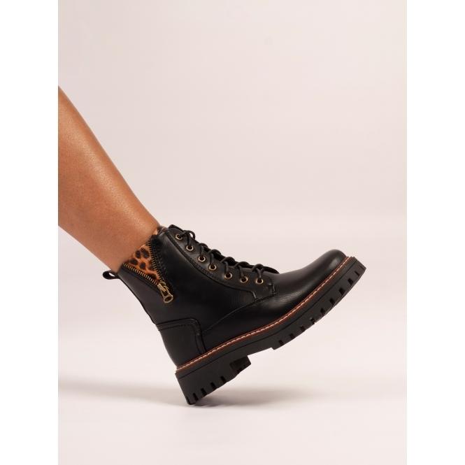 Lunar Colorado Black Ankle Boot