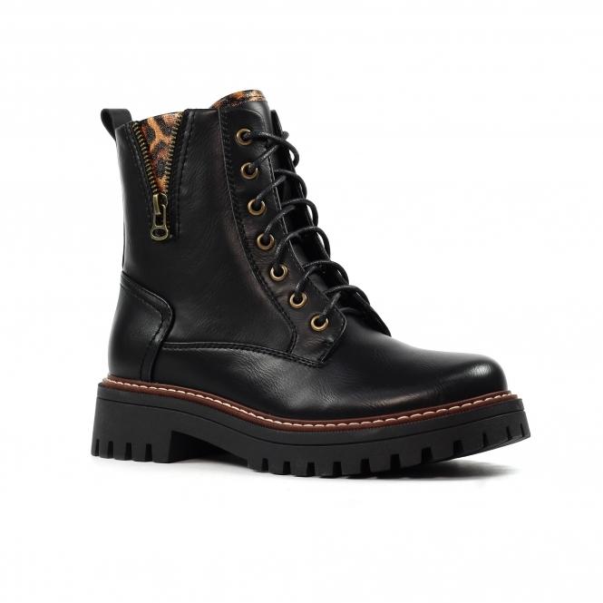 Lunar Colorado Black Ankle Boot