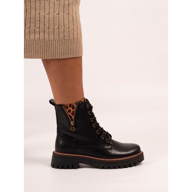 Lunar Colorado Black Ankle Boot