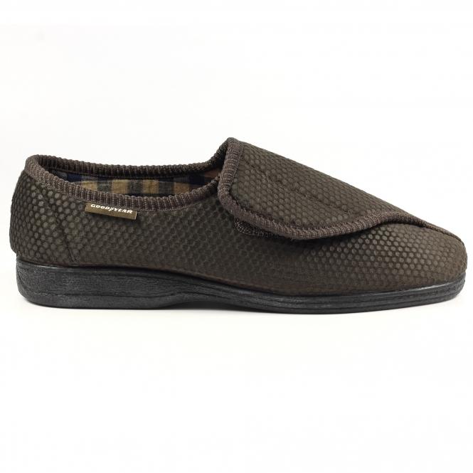 lunar Columbus II Brown One Touch Slipper