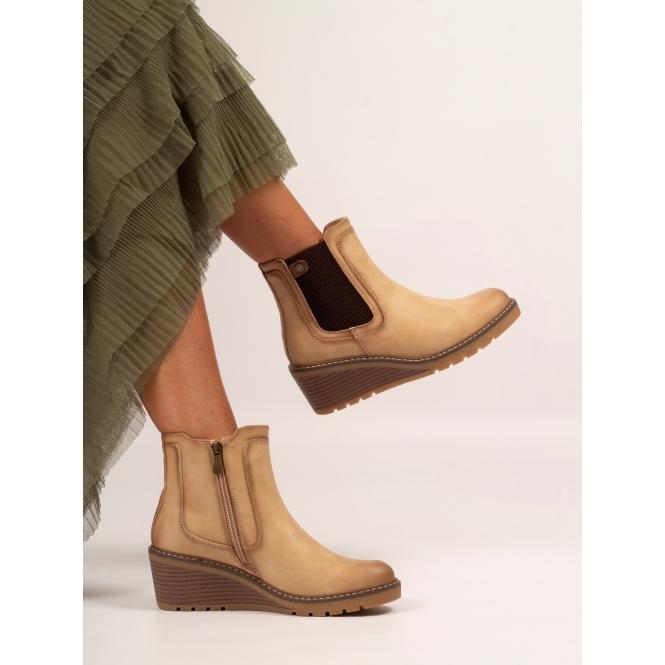 Lunar Connie Beige Ankle Boot
