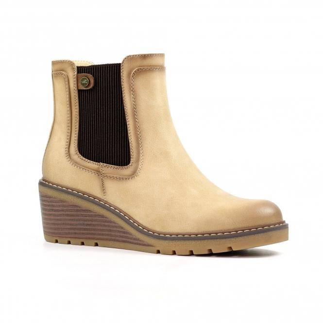 Lunar Connie Beige Ankle Boot