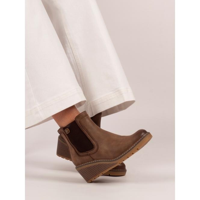 Lunar Connie Brown Ankle Boot