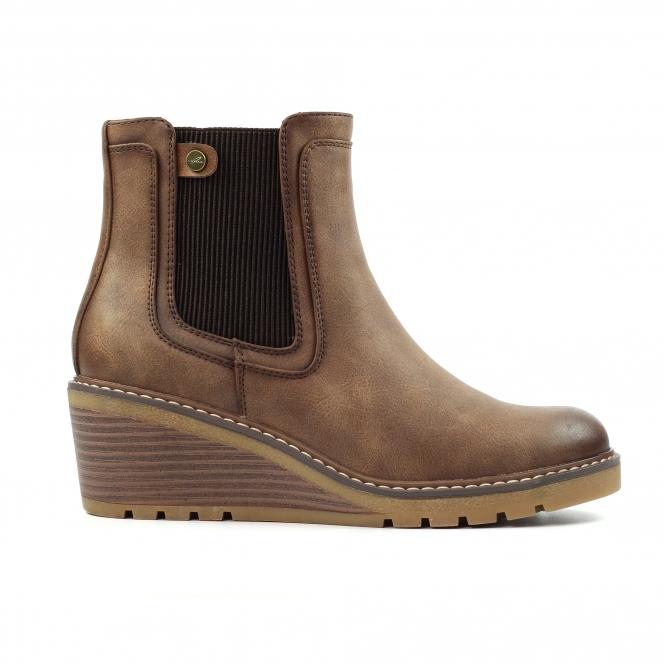 lunar Connie Brown Ankle Boot