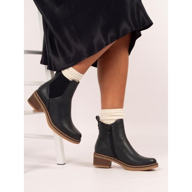 Lunar Conrad Navy Ankle Boot