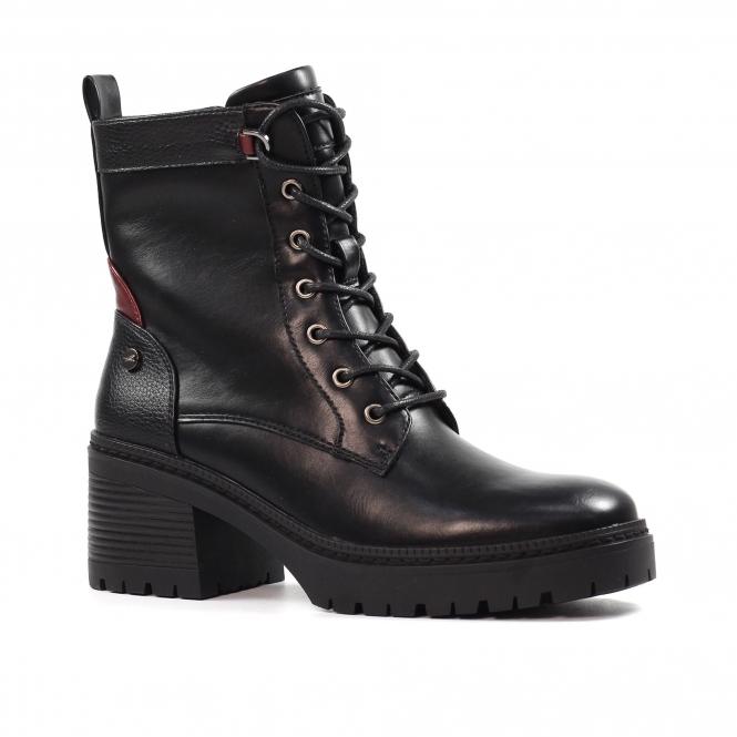 Lunar Cotton Black Ankle Boot