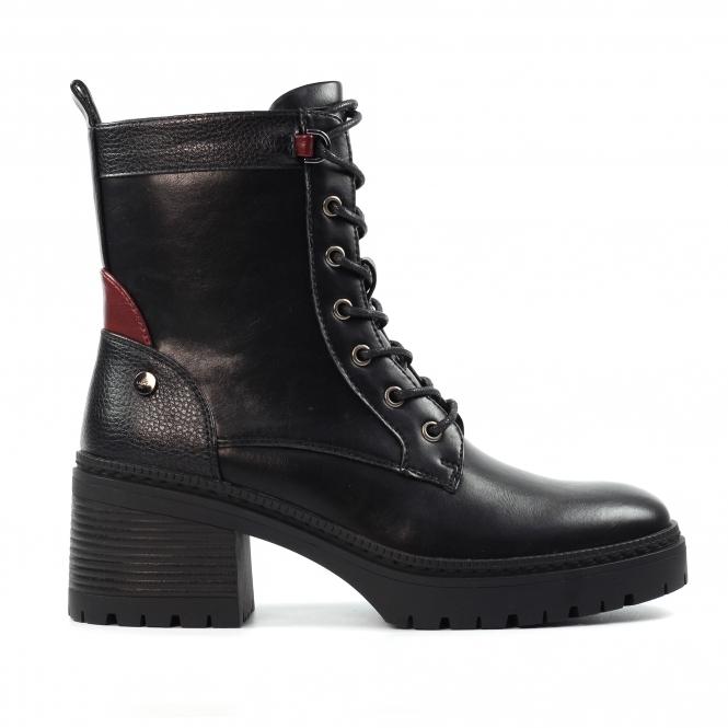 lunar Cotton Black Ankle Boot