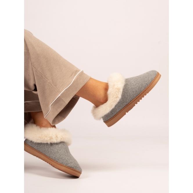 Lunar Cranbrook Grey Boxed Slipper