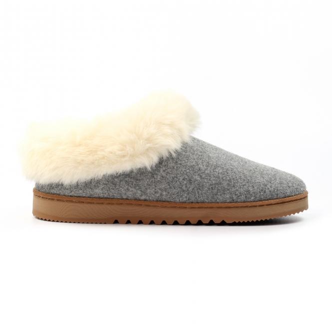 lunar Cranbrook Grey Boxed Slipper