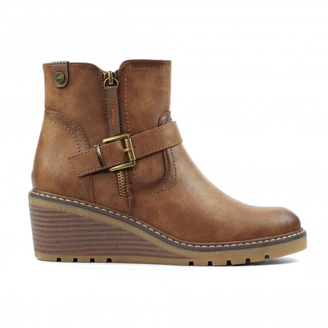 lunar Cruz Tan Ankle Boot