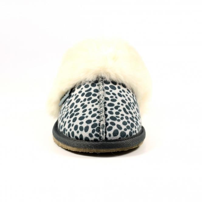 Lunar Dane Ocelot Suede Mule Slipper
