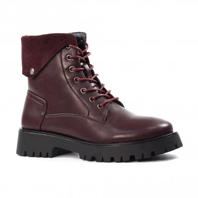 Lunar Dante Burgundy Ankle Boot