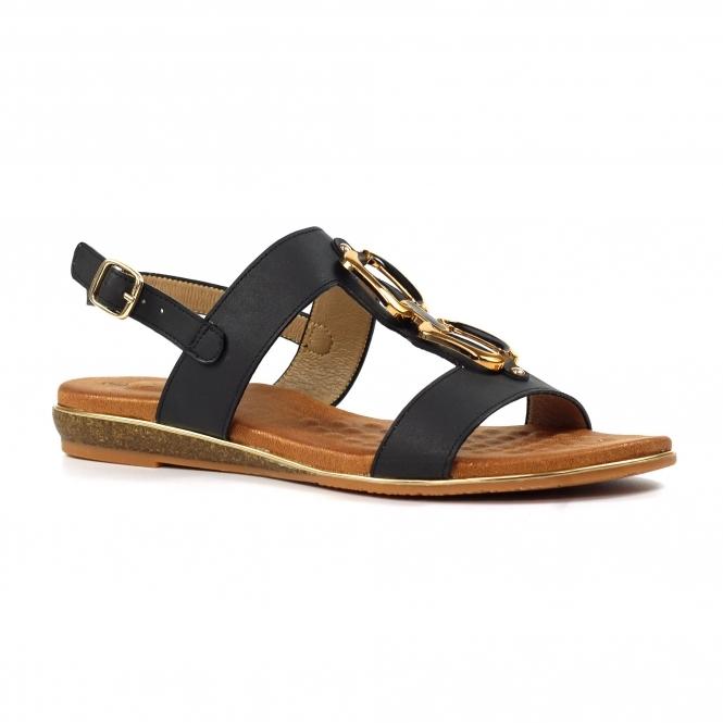 Lunar Darcy Black Sandal