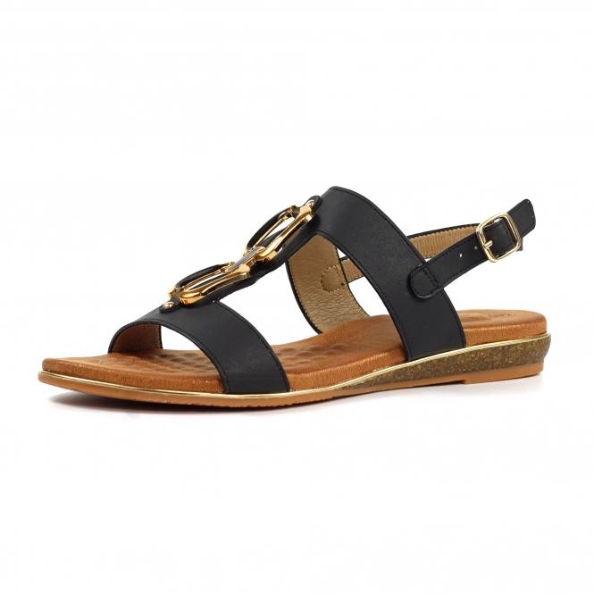 Lunar Darcy Black Sandal