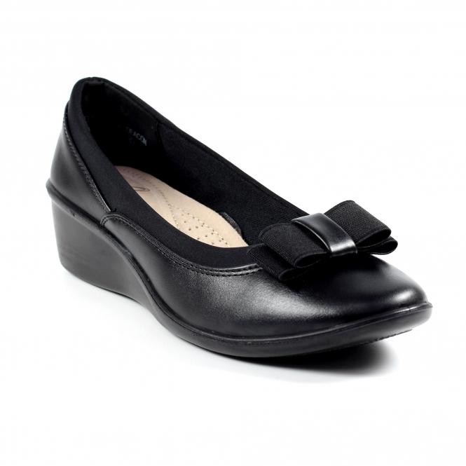 Lunar Deacon Black Comfort Shoe