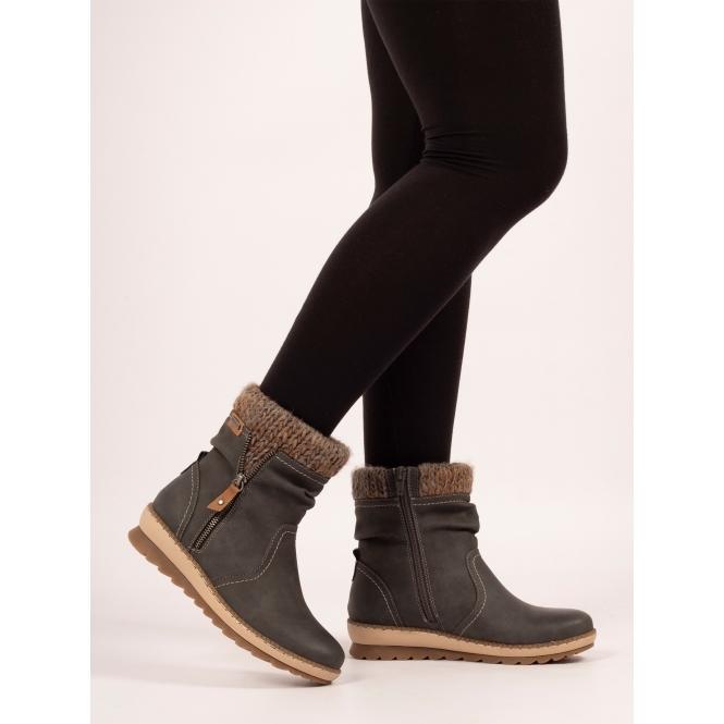 Lunar Deborah Grey Waterproof Boot