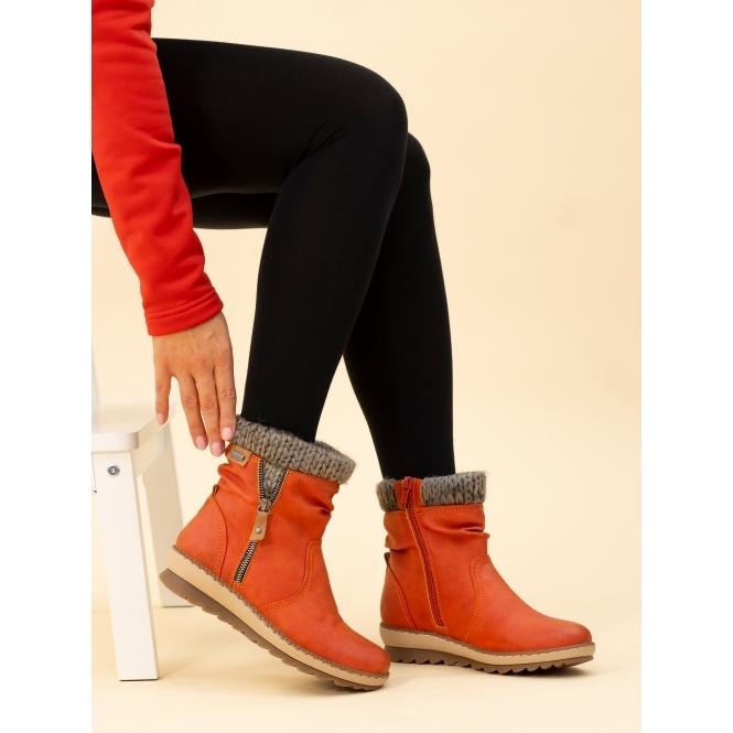 Lunar Deborah Orange Waterproof Boot