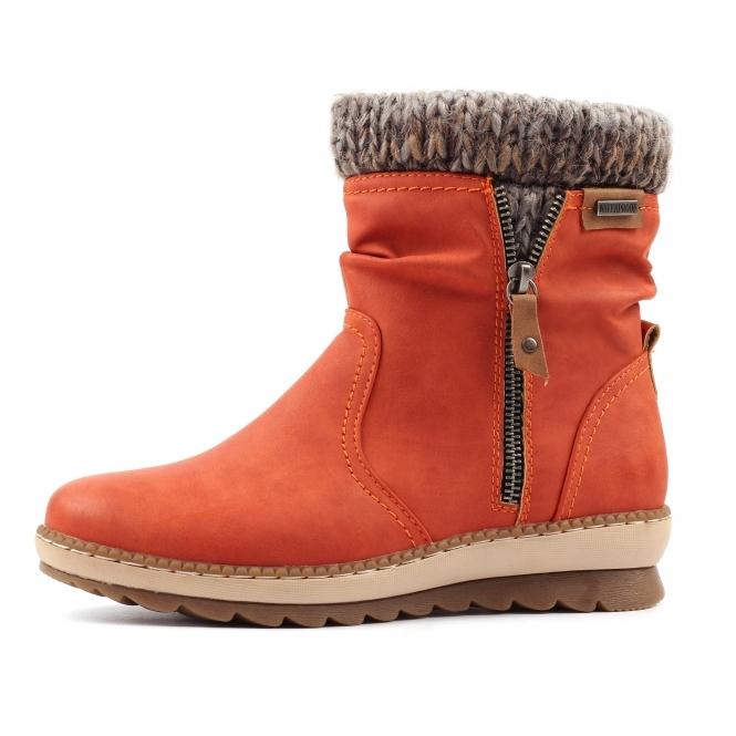 Lunar Deborah Orange Waterproof Boot